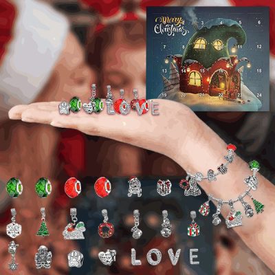 Set di braccialetti per il calendario dell'Avvento natalizio fai da te | ADVENTBRACE