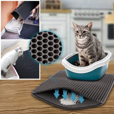 Un tappetino per intrappolare la lettiera del gatto | CATMAT