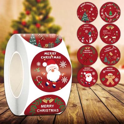 Rotolo di adesivi natalizi (500pz) | XMASROLL