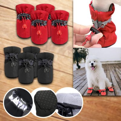 Scarpe resistenti all'acqua per animali domestici (4 pezzi) | PAWSIES