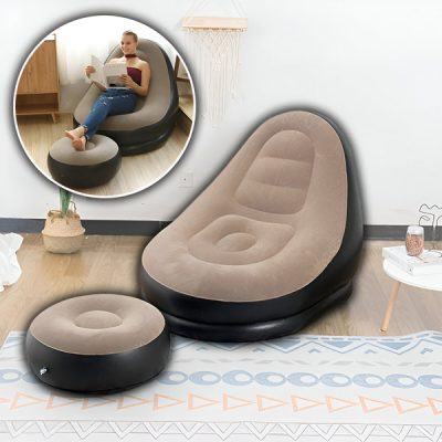Sedia a sdraio gonfiabile con poggiapiedi | CHILLSEAT