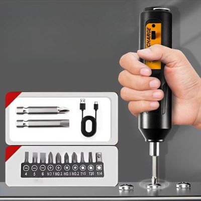 Mini cacciavite elettrico - 12 punte, ricarica USB 1 h | SCREWZI