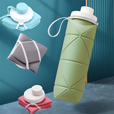 Borraccia pieghevole in silicone (600 ml) | FOLDSIP