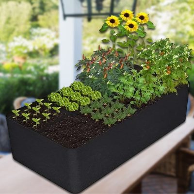 Letto da giardino rialzato in tessuto | FLORAISE