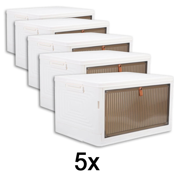 5x Scatola portaoggetti con coperchio – pronta in 2 minuti, senza attrezzi | ORGABOX
