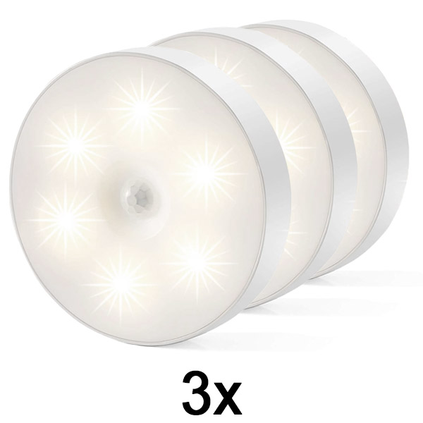 3x Lampada LED smart con sensore di movimento | LUMISIGN