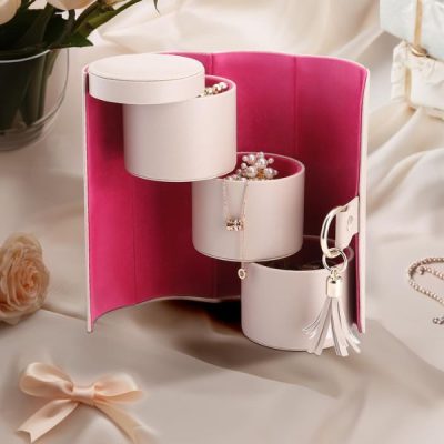 Organizer per Gioielli da Viaggio - 3 Strati, Foderato in Velluto | LAYERLY