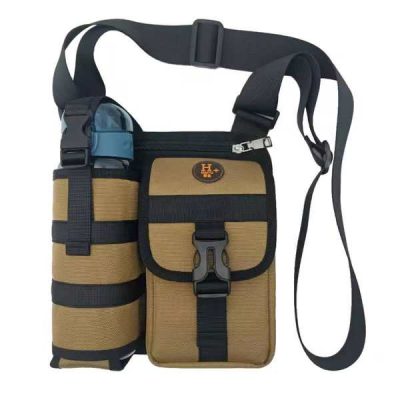 Borsa a tracolla con porta borraccia - 22x21 cm, rete | TREZORIA